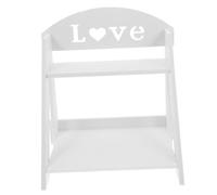 COLLBATH Étagère de Rangement Cosmétiques Double-couches Blanche Organiseur Vanity pour Produits de Beauté Meuble Salle de Bain Léger et Multifonction Support Pratique pour Comptoir et