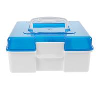 COLLBATH Étui de Rangement Portable pour Diabétiques Boîte Compacte en Plastique Robuste Trousse de Voyage Étanche et Compartimentée pour Remède et Dispositifs Organisation Pratique