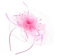 COLLBATH Fascinator Vintage à Voilette pour Accessoire de Cheveux Élégant Plume pour Événements Spéciaux