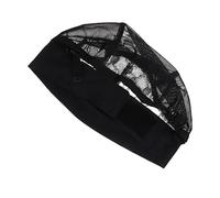 COLLBATH Filet Pour Postiche En Dentelle Élastique Taille Réglable, Bonnet De Fabrication De Perruques En Soie Glacée Respirant Unisexe Usage Quotidien