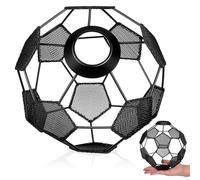 COLLBATH Football Lamp Shade Mesh Design Small Metal Soccer Lampshade With Socket Hole Decorative Pendant Light Cover For Living And Bar