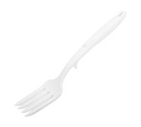 COLLBATH Fourchette en Silicone Blanche Polyvalente, Résistante à la Chaleur, Pour Cuisine et Repas de Nouilles