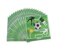 COLLBATH Fournitures De Fête Sur Le Thème Du Football 20 Serviettes Jetables Imprimées Pour Événements Sportifs