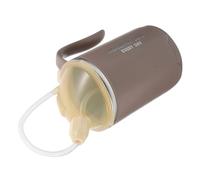 COLLBATH Gobelet Antidérapant Acier Inoxydable Mug Adaptatif pour Dysphagie avec Paille pour Patients Alités