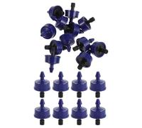 COLLBATH Goutteur à Pression Compensée en Plastique Bleu 20 Pièces 4l/h Débit Constant et Anti-Fuite pour Système D'irrigation et Serrage