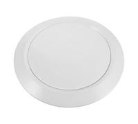 COLLBATH Grille de Ventilation Ronde 183 Mm en Abs Blanc, Conduit D'évacuation pour Ventilation Intérieure/extérieure, Couvercle de Conduit D’aération Plafond Cuisine, Salle de Bain