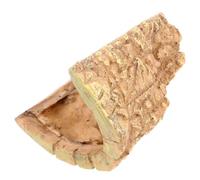 COLLBATH Grotte pour Reptiles Cachette Résine pour Tortues Plateforme D'appui pour Lézards Décoration pour Aquarium Maison Cachée pour Geckos