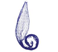 COLLBATH Hamac en Filet D'extérieur Pliable en Nylon Bleu, Facile à Installer, Léger et Portable, Supporte Jusqu'à 100kg, pour Jardin et Plage