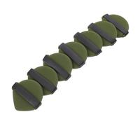 COLLBATH Houppettes Double Face pour Poudre et Fond de Teint Lot de 7 Pièces Éponge Poudre Non Latex Taille Standard Couleur Vert Matcha Utilisation Sèche et Humide Applicateur