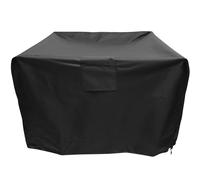 COLLBATH Housse de Brasero Rond Étanche Oxford 420D Protection Anti-UV Résistante Aux Intempéries pour Barbecue Extérieur Couvre-Grill Facile À Installer avec Sangles Antivents