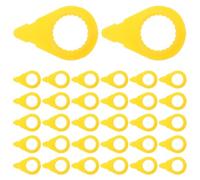 COLLBATH Indicateur d'écrou de Roue 50 pièces Jaune en Plastique, contrôle des écrous desserrés, résistant aux intempéries, Inspection départ, pour Sites industriels et Grands