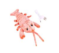 COLLBATH Interactif pour Chat en Forme De Homard pour Chat Jeu Interactif Enrichissement pour Bébé Jouets pour Animaux De Compagnie pour l'exercice en Intérieur Poupée en