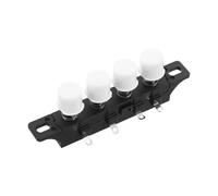COLLBATH Interrupteur pour Ventilateur Électrique, 4 Boutons, 3 Vitesses, Panneau Manuel, Plastique Noir, Protection Surcharge, Bureau