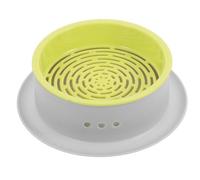 COLLBATH Jardinière à Herbe à Chat Hydroponique Ronde pour Intérieur, Bac de Plantation sans Terre en Plastique, Kit de Culture Deux Couches, Entretien Facile et Réapprovisionnement Simple