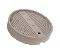 COLLBATH Jardinière sur Roulette Ronde avec Plateau d'eau en PP, Support Mobile pour Pots de Fleurs, pour Décoration Intérieure et Récupération d'eau