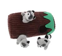 COLLBATH Jouet pour Chien en Peluche Couineur Laveur Interactif de Terrier, Résistant, Taille Unique, pour Jeu D’intérieur, Chiots et Chiens de Petite à Grosse Taille