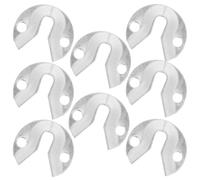 COLLBATH Kit de Fixation Mural 8 Pièces pour Cadres Photo et Miroirs, Supports à Trou de Serrure en Métal Brossé, Crochets Robustes pour Accroche Tableau, Fixation Stable pour Décoration