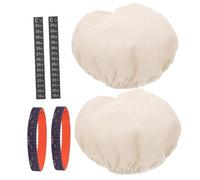 COLLBATH Kit De Levain Bocaux Couvercle en Tissu Bandes De Date Jauge Autocollant Accessoires De Remplacement pour Bocal De Démarrage