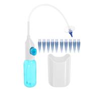COLLBATH Kit de Nettoyage des Oreilles Manuel en Plastique Sûr Dissolvant de Cérumen avec 10 Embouts Outil de Rinçage Auriculaire pour Élimination Profonde du Cérumen à Domicile