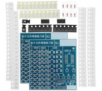 COLLBATH Kit de Soudure Électronique 2 Pièces Plaque d'Entraînement Composants Smd pour Projet DIY Kit Complet pour Apprentissage et Pratique du Soudage de Composants Portable et Léger