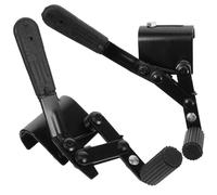 COLLBATH Leviers de Frein de Fauteuil Roulant Levier de Frein en Métal Noir Vis de Fixation pour Roue Arrière Double Accessoires pour Fauteuil Roulant Usage Santé et Mobilité Quotidienne