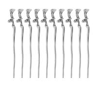 COLLBATH Lot de 10 bâtonnets à cheveux chinois : épingles à cheveux ondulées en métal - Bijoux décoratifs chinois irréguliers pour femmes - Bâtonnets rétro pour chignon