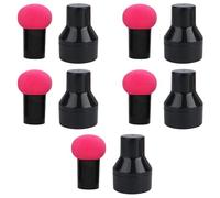 COLLBATH Lot de 10 éponges à maquillage en forme de champignon - Éponge cosmétique double usage pour fond de teint, application de maquillage sec ou humide - Rose