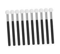 COLLBATH Lot de 10 Éponges à Maquillage Rondes Petit Format Manche Noir Applicateur Correcteur Estompeur pour Fond de Teint Visage Peau Sensible Usage Professionnel