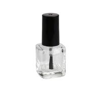 COLLBATH Lot De 10 Flacons De Vernis À Ongles Vides Transparents Pour Pinceaux De Manucure Rangement De Vernis À Ongles Conteneur Carré UV Bouteille De Distribution De Voyage