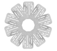 COLLBATH Lot de 10 Jauges d'Épaisseur en Acier Inoxydable pour Couture Règle à Curseur de Mesure Précise Outil Portable pour Patchwork et Travaux Textiles Graduation Claire Adaptée à