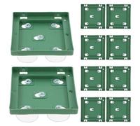 COLLBATH Lot de 10 Supports Carrés à Ventouse Quatre Griffes pour Blocs D’Éponge à Fleurs Plateaux à Terreau Floral Décoration Voiture Mariage Usage Intérieur et Extérieur Fixation