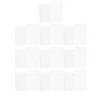 COLLBATH Lot de 10 Tubes de Déodorant Rechargeables Blancs Transparents Plastique Solide Mini Taille Portable Contenant Pratique pour Crème et Soins Personnels pour Voyage et Usage