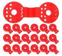 COLLBATH Lot de 100 Pinces pour Toile d'ombrage - Pinces Rondes en Plastique pour Toile d'ombrage, système de Verrouillage pour Filet d', d' de Jardin, Coupe-Vent pour auvent