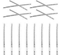 COLLBATH Lot de 12 Pinces à Cheveux en Métal Strassées 8 Pinces Courbées Argentées de X Argentées Accessoires pour Femmes et Adolescentes Décorations Coiffure pour Usage Quotidien