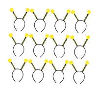 COLLBATH Lot De 12 Serrage-têtes D’abeille Et Fourmi Antenne, Bandeaux Légers En Tissu Doux, Taille Unique, Accessoires Pour Cosplay Et Fêtes Costumées Femme Et Fille