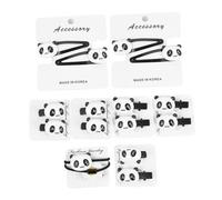 COLLBATH Lot De 16 Élastiques Et Pinces à Cheveux Pandas En Résine, Taille Garçon Et Filles, Coloris Variés, Pour Filles Et Bébés, Accessoires Coiffure Décoratifs Et Pratiques Au Quotidien