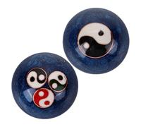 COLLBATH Lot De 2 Balles De Fitness Handball Thérapie Méditation Yoga Feng Shui Massage Exercice Sphère Adultes Massage À Pointes Balles Chinoises Anti-Stress Chinoises