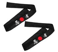 COLLBATH Lot de 2 bandeaux de karaté : bandeau Hachimaki, bandana de chef sushi pour chef sushi, karaté, sport, cuisine, costume, décorations de fête