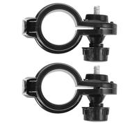 COLLBATH Lot de 2 Crochets de Mât en Plastique Noir pour Usage Extérieur, Fixation Rapide pour Beach Flag avec Style Moderne