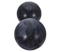 COLLBATH Lot De 2 De Jade Rondes Pour La Circulation Sanguine Et L'Acupression Idéales Pour Yoga Et La Thérapie Idéales Pour Personnes Âgées Noires Couleur Aléatoire