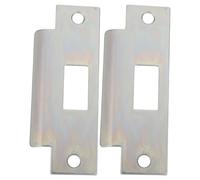 COLLBATH Lot de 2 Gâches Métalliques Universelles pour Portes Intérieures Plaque de Gâche de Loquet 48 X 19 Pouces en Métal Solide Accessoire de Porte Silencieux et Résistant pour