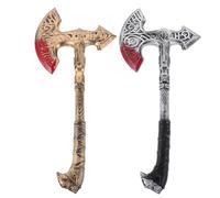 COLLBATH Lot de 2 haches de Cosplay : haches médiévales de Spectacle - Accessoires de Tours de Magie - Accessoire décoratif pour Costumes d'enfants, mascarades, numéros de Hache et