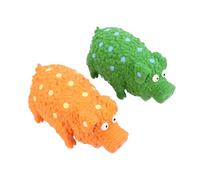 COLLBATH Lot De 2 Jouets À Mâcher en Latex pour Chien en Forme De Cochon Couineur pour Le Développement Mental des Animaux