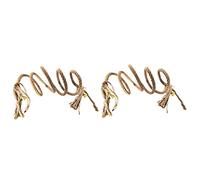 COLLBATH Lot De 2 Jouets pour Perroquets Balançoire Élastique pour Cage À Oiseaux Hamac Corde De 100 X 4 Cm
