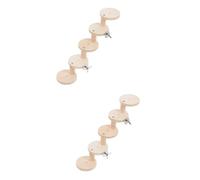 COLLBATH Lot De 2 Marches en Bois pour Aire De Jeux pour Chinchillas Pont À Plusieurs Niveaux pour Hamster Souris Rat Gerbille Oiseau Jouet Dexercice