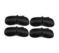 COLLBATH Lot de 2 Masques de Sommeil 3d en Satin pour Les Yeux Bandeaux pour Le Sommeil Noir 2 Pièces