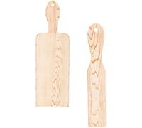 COLLBATH Lot de 2 Palettes de Coloration pour Cheveux en Aluminium Grosse et Petite Taille Panneau de Teinture Bois Grainé Outil Professionnel pour Mèches et Surbrillance Accessoire