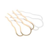 COLLBATH Lot De 2 Peignes À Cheveux À Quatre Dents Fourche À Cheveux Torsadée Épingle À Cheveux En Forme De U Épingles À Cheveux Courbées Peigne Latéral En Forme De U Bâtons À Cheveux