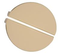 COLLBATH Lot de 2 Poignées Demi-Lunes Dorées Brossées Grand Modèle 5789 Entraxe 64 MM Poignées de Meuble Cuisine Placard Armoire et Tiroir Accessoire Décoratif Moderne