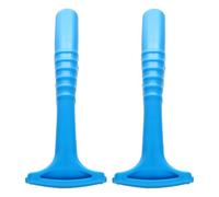 COLLBATH Lot de 2 Râpes à Pieds Métalliques et Plastiques Bleues Éliminateur de Callosités et Peaux Mortes Lime Exfoliante Manuelle pour Pédicure Outil de Soin des Pieds pour Usage